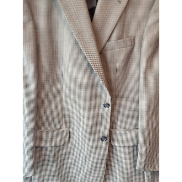 Brooks Brothers Vintage Houndstooth Blazer 100% Wool 43R Suit Jacket - Picture 2 of 9